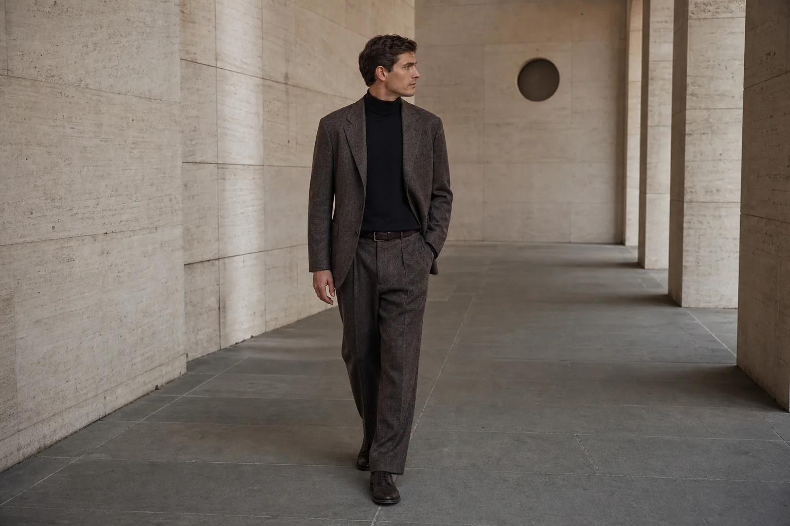 Model in reduziertem Tailoring in einer steinernen Passage